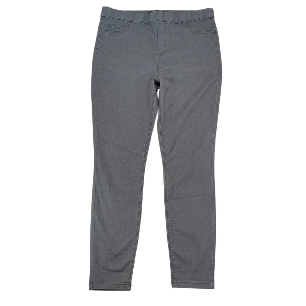 Dunnes Stores Grey Jeggings Size 16R Women's High Rise Stretch Skinny Pants